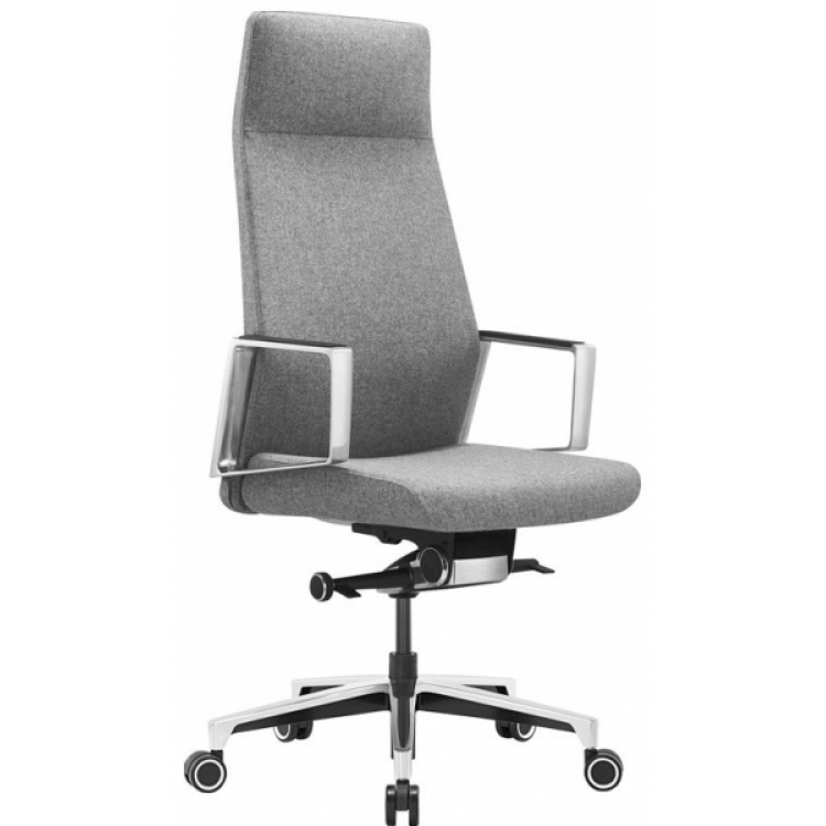 Кресло руководителя Бюрократ Jons кашемир серый