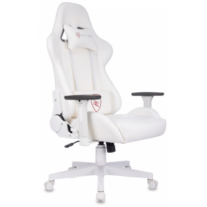 Кресло игровое Бюрократ Zombie Neo экокожа белая