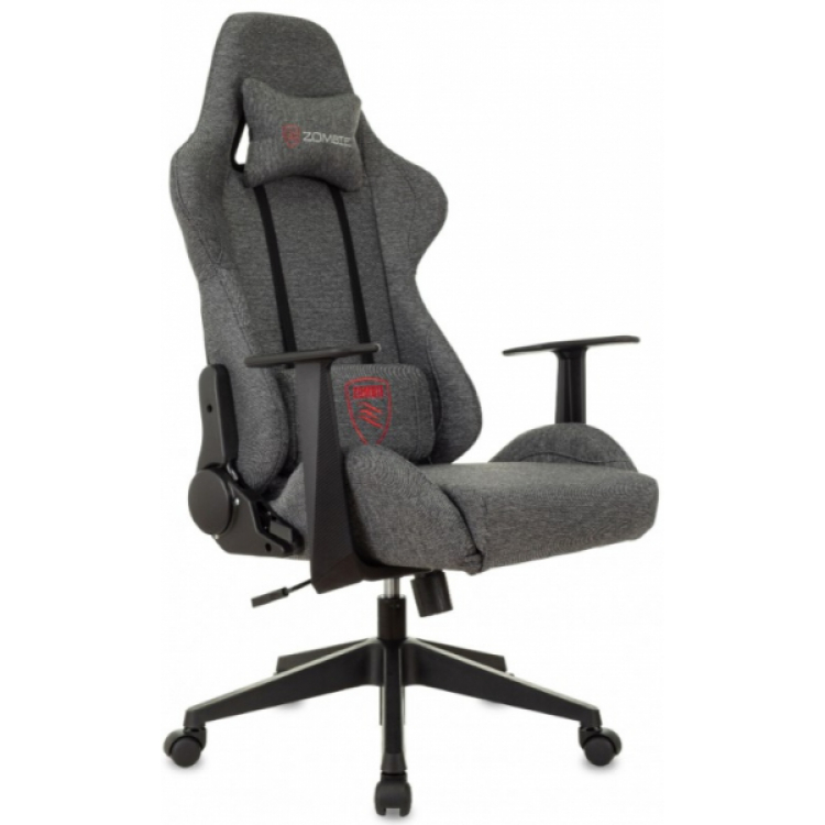 Кресло игровое Бюрократ Zombie Neo ткань серая