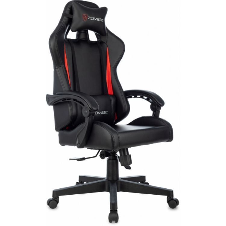 Кресло игровое Zombie Game Tetra черный/красный