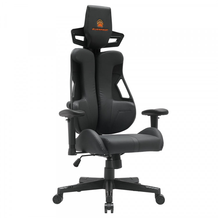 Геймерское кресло Everprof Serval Q Экокожа Черный