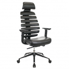 Кресло руководителя Everprof Ergo Black Экокожа Черный