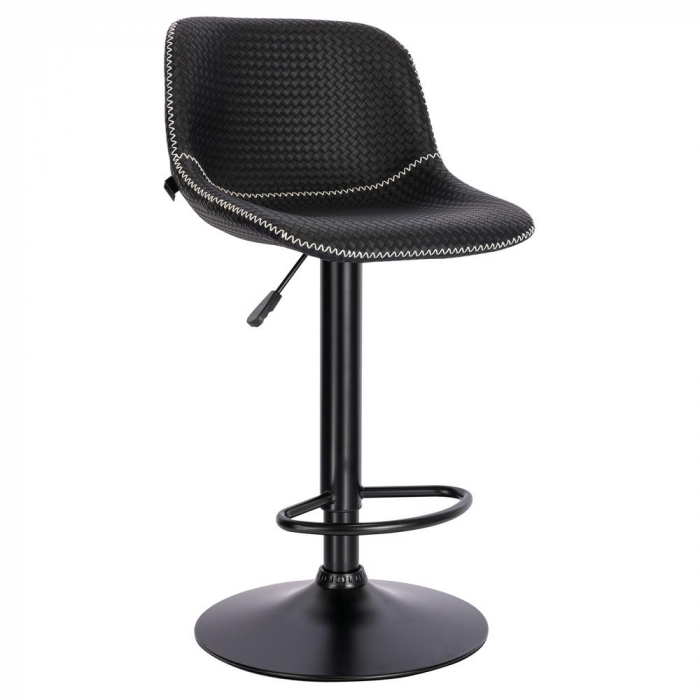 Барный стул Everprof Smile Black Экокожа Черный