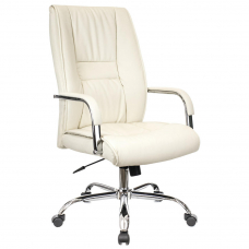 Кресло руководителя Everprof Kent TM Экокожа Кремовый