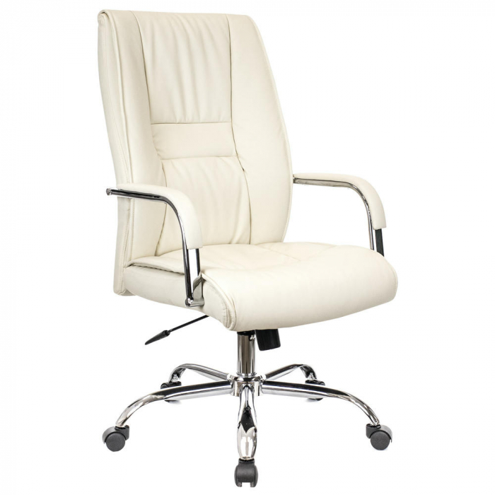 Кресло руководителя Everprof Kent TM Экокожа Кремовый
