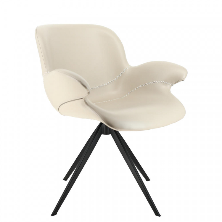 Обеденное кресло Everprof Aurora Экокожа Бежевый