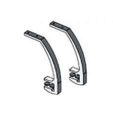 Комплект кронштейнов крепления полки и экрана (2 шт.), цвет: черный