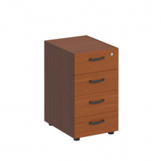 Тумба приставная 4-х ящичная без крышки с замком ДР 226