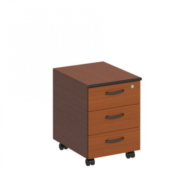 Тумба выкатная 3-ящичная с замком ДР 217