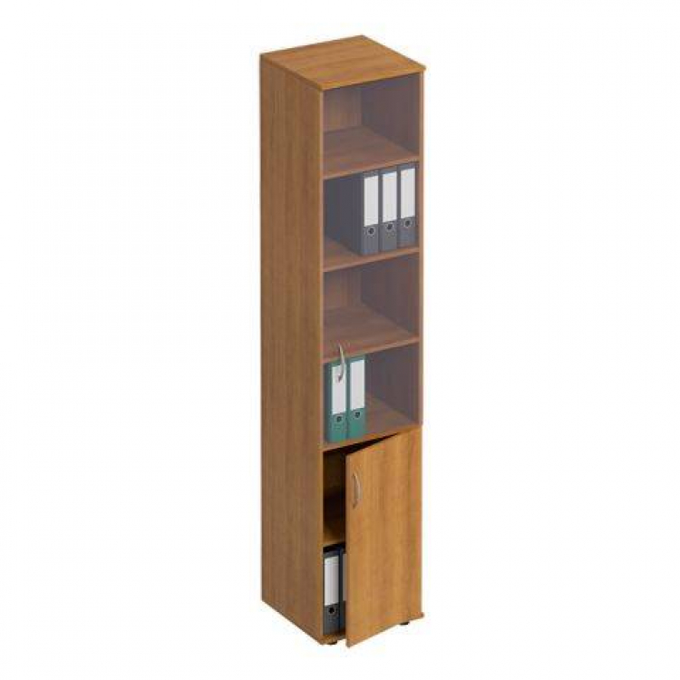 Шкаф для документов узкий со стеклом формула ФР 381