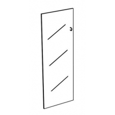 Дверь стеклянная средняя прозрачная (1шт) комфорт К 623