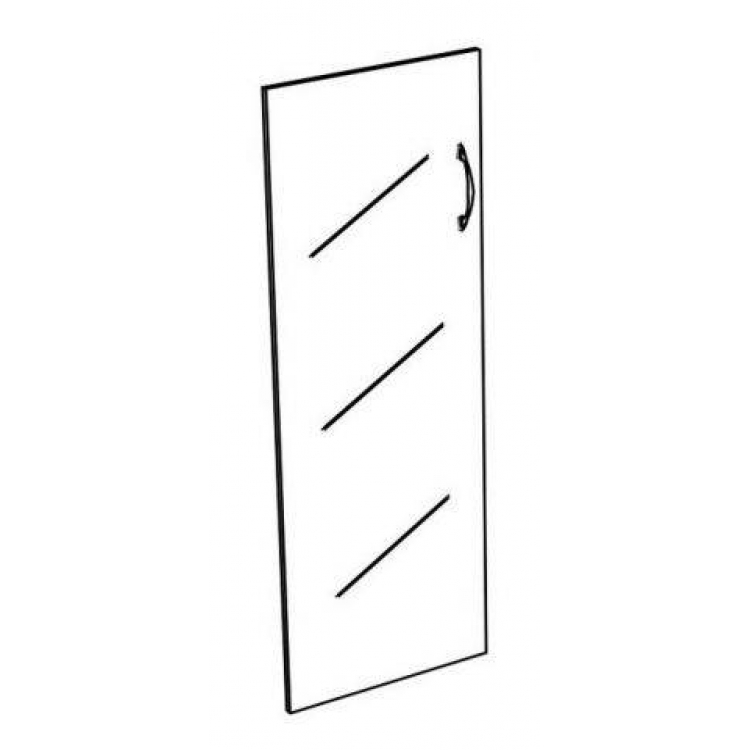 Дверь стеклянная средняя тонированная (1шт) комфорт К 633