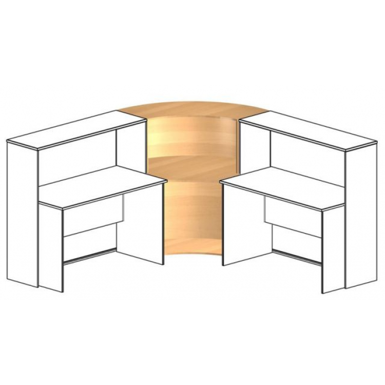 Угловой элемент промежуточный для столов глубиной 60см комфорт К 907