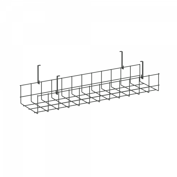 Кабель-канал сетчатый широкий KK-S-60 Металл Антрацит 605*181*154