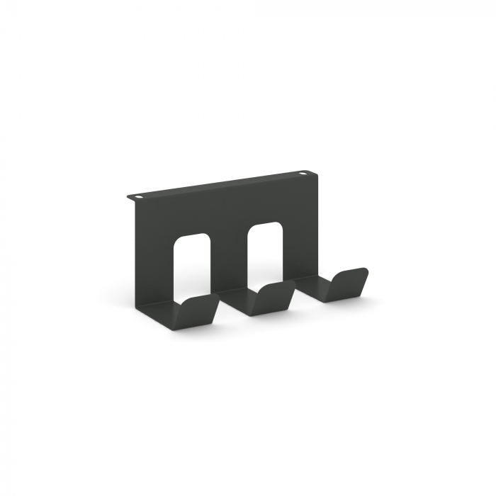 Кабель-канал горизонтальный KKGV-20 Металл Антрацит 200*115*100