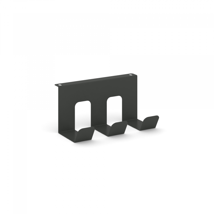 Кабель-канал горизонтальный KKGV-20 Металл Антрацит 200*115*100