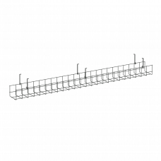 Кабель-канал сетчатый узкий KK-S-120U Металл Антрацит 1205*131*154