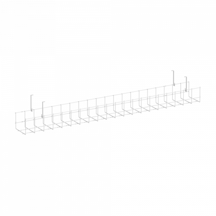 Кабель-канал сетчатый узкий KK-S-100U Металл Белый 1005*131*154
