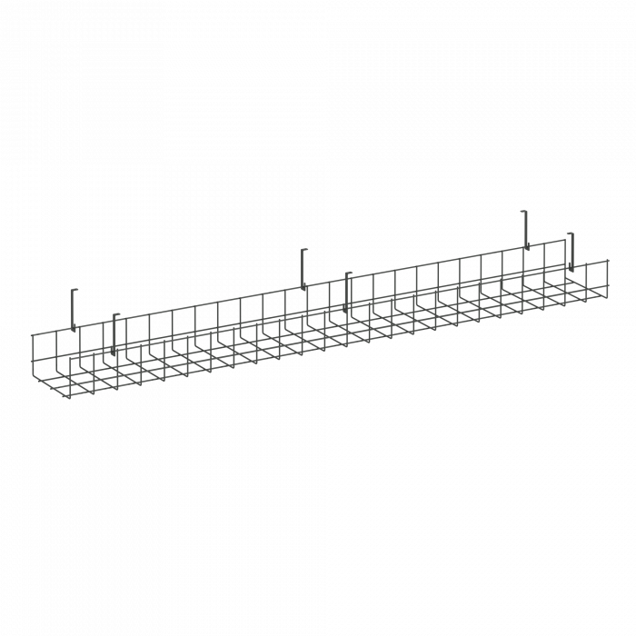 Кабель-канал сетчатый широкий KK-S-120 Металл Антрацит 1205*181*154