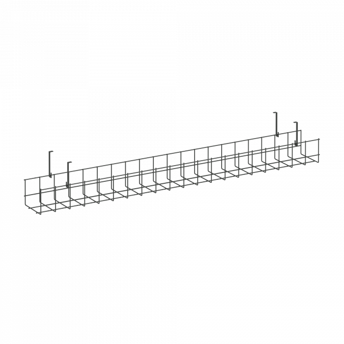 Кабель-канал сетчатый узкий KK-S-100U Металл Антрацит 1005*131*154