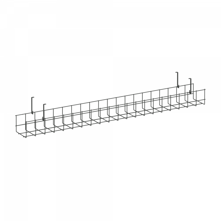 Кабель-канал сетчатый узкий KK-S-100U Металл Антрацит 1005*131*154