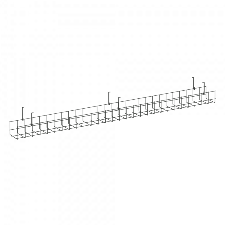 Кабель-канал сетчатый узкий KK-S-140U Металл Антрацит 1405*131*154
