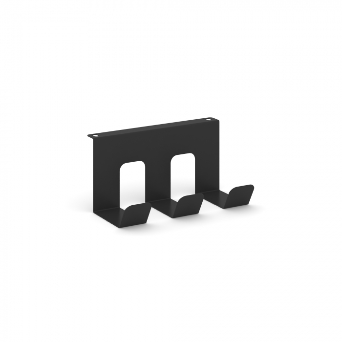 Кабель-канал горизонтальный KKGV-20 Металл Черный 200*115*100