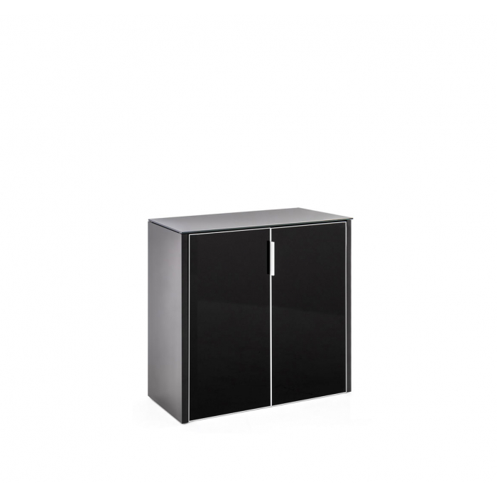 Шкаф низкий 2 двери NEWCRE2/899 CRVt BLACK GLASS