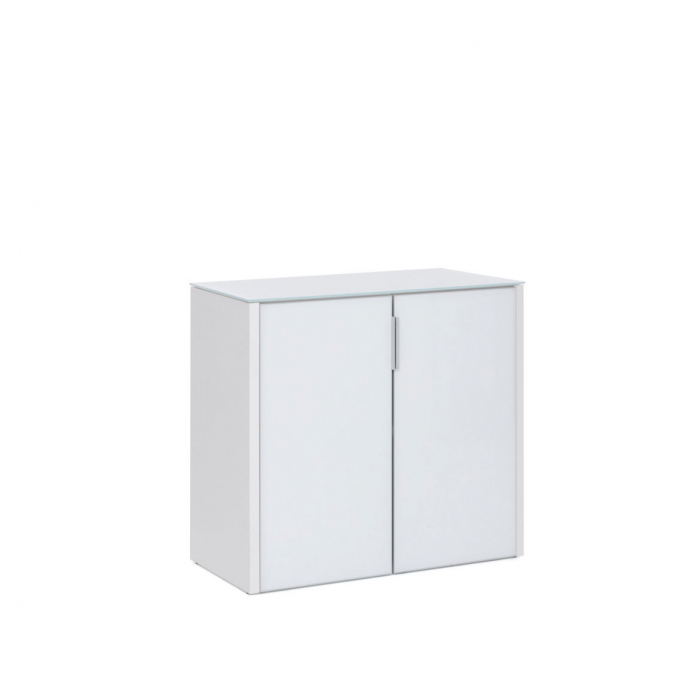 Шкаф низкий 2 двери CRE2/980 CRV WHITE GLASS