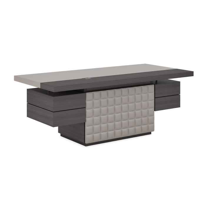 Стол руководителя с кожаной панелью AN107