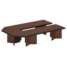 Система столов переговоров 4 темный орех Pointex BRN8679902 BRN8672002 BRN8679102 BRN8679202