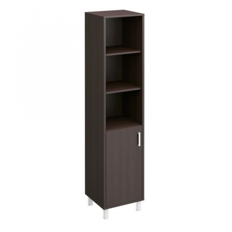 Шкаф для документов ЛЕВЫЙ, дверь ДСП без замка + ниши В 431-811