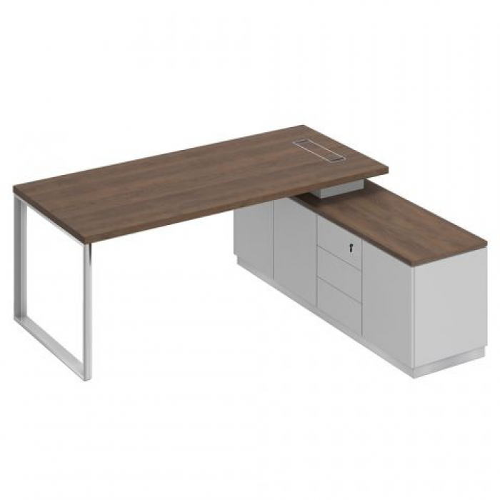 Стол руководителя на опорной тумбе (левый/правый) БР 102