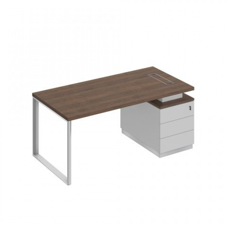 Стол руководителя на опорной тумбе (левый/правый) БР 103