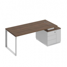 Стол руководителя на опорной тумбе (левый/правый) БР 106