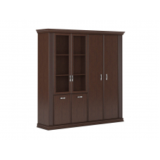 Комбинированный шкаф с глух. и ст. дверями PRT402-2