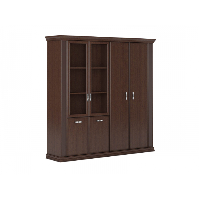 Комбинированный шкаф с глух. и ст. дверями PRT402-2