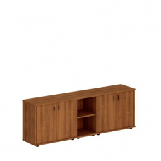 Шкаф комбинированный низкий (закрытый + стеллаж узкий + закрытый) Исп.09