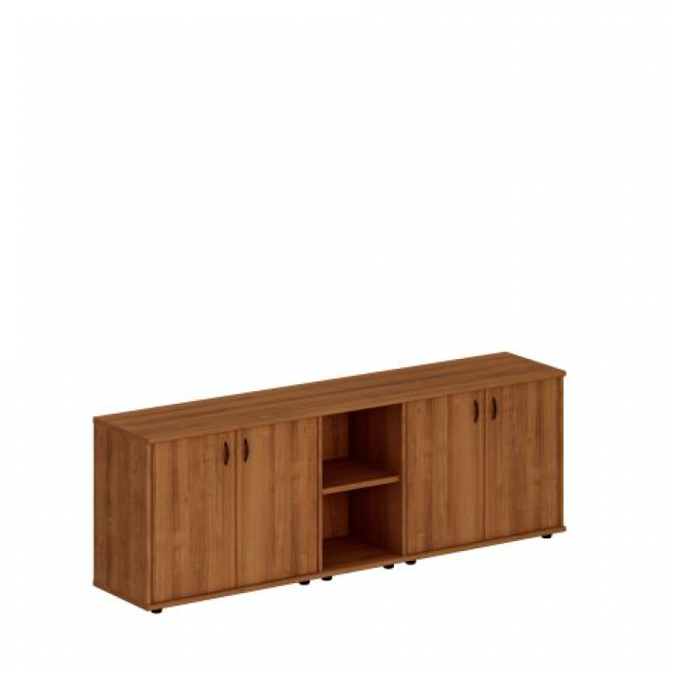 Шкаф комбинированный низкий (закрытый + стеллаж узкий + закрытый) Исп.09