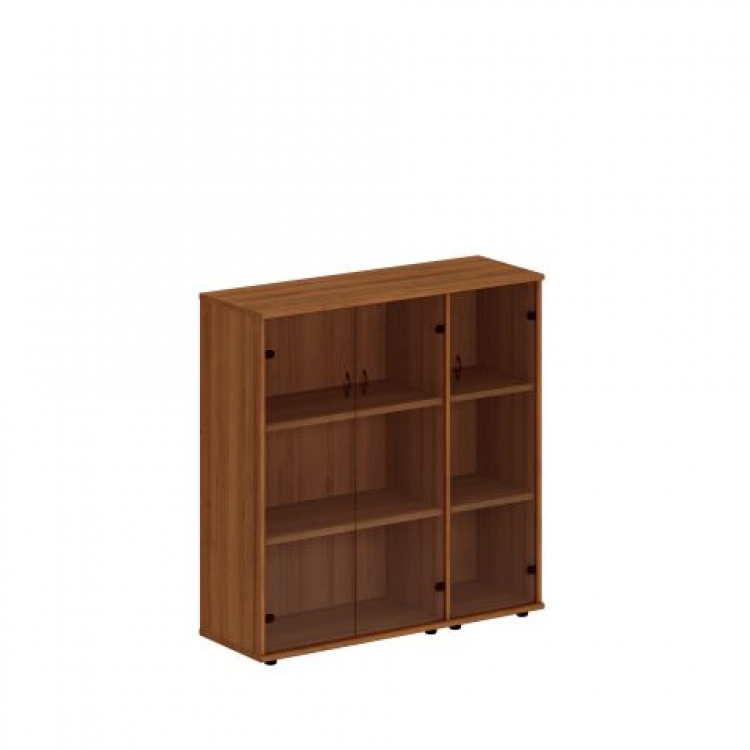 Шкаф комбинированный средний (стекло + стекло узкий) Исп.19