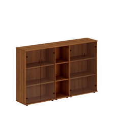 Шкаф комбинированный средний (стекло + стеллаж узкий + стекло) Исп.27