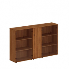 Шкаф комбинированный средний (стекло + закрытый узкий + стекло) Исп.28