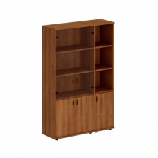 Шкаф комбинированный высокий (стекло + полузакрытый узкий) Исп.49