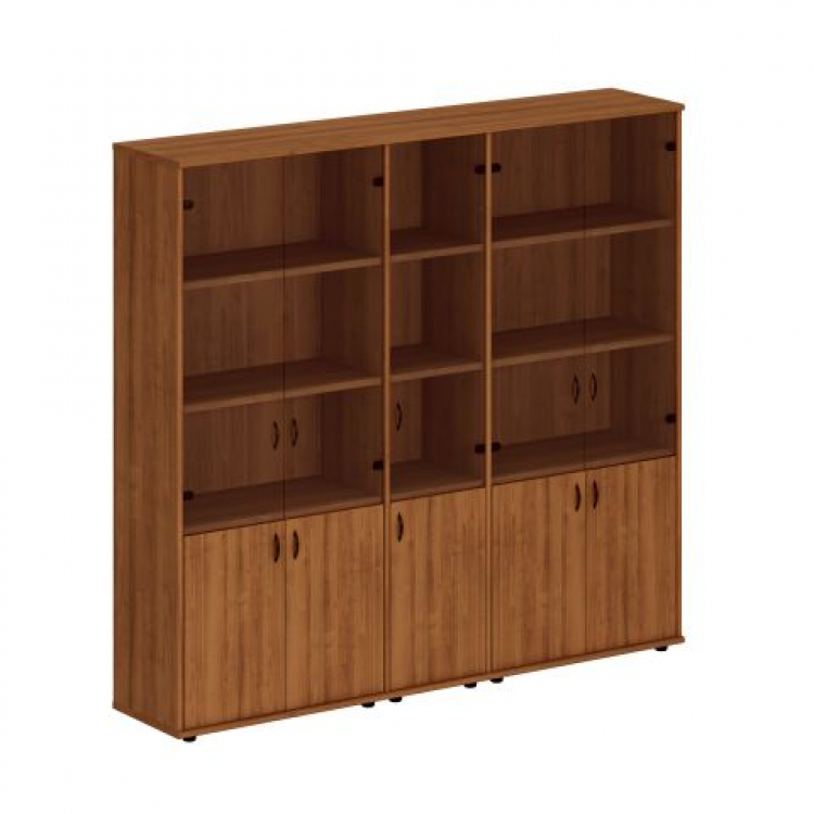 Шкаф комбинированный высокий (стекло + стекло узкий + стекло) Исп.57