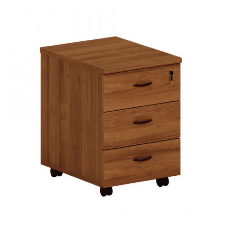 Тумба выкатная 3-ящичная (c доводчиками) с центральным замком ТЖ 214