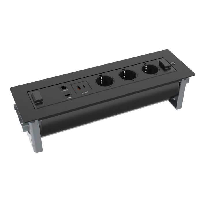 Врезной поворотный блок розеток Т193038