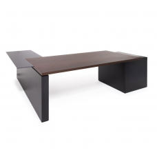 Стол письменный с опорной тумбой и приставкой 104 104 dx