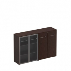 Шкаф комбинированный средний (стекло + закрытый) МЕ 322