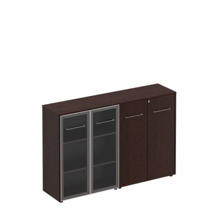 Шкаф комбинированный средний (стекло + закрытый) МЕ 322