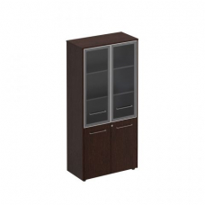 Шкаф со стеклянными дверями высокий МЕ 343